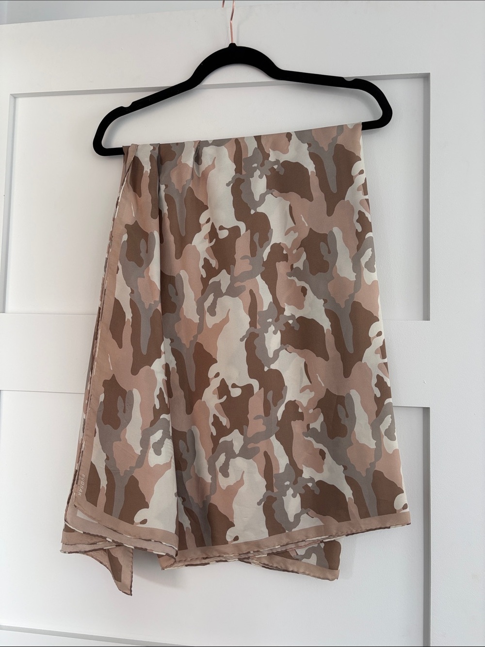 Rudsak Camo Print Silk Scarf